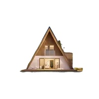 Structure en acier modulaire de style boutique à faible coût pour hôtels et maisons, kit bungalow triangulaire pour camping-car, livraison mondiale