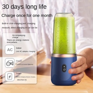 Máquina exprimidora doméstica multifuncional portátil, pequeña taza de jugo de 380Ml, producto transfronterizo para estudiantes, alimentación USB, instrucciones en inglés - Product Image 2