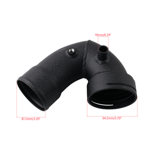 Tuyau de suralimentation latéral froid en aluminium (J-Pipe) pour moteur BMW S55 |   F80 M3, F82 M4, F87 M2 Competition 2015-2019 ICP048-BK - Product Image 6