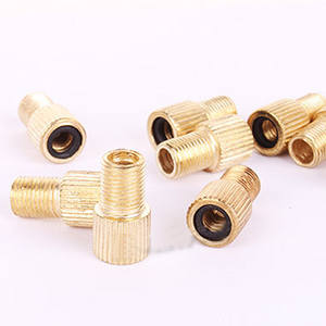 Adaptador de válvula para bicicleta JAKROO, tipo perilla de cobre de 17 mm para reparación y reemplazo de cámaras de aire con tubo de nailon PU - Product Image 2