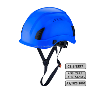 <span class=keywords><strong>Casque</strong></span> <span class=keywords><strong>de</strong></span> sécurité d'escalade et <span class=keywords><strong>de</strong></span> sauvetage léger ventilé à 6 points réglables <span class=keywords><strong>en</strong></span> <span class=keywords><strong>hauteur</strong></span>, fabriqué par WEJUMP, conforme aux normes CE EN397, ANSI Z89.1 et AS/NZS, <span class=keywords><strong>en</strong></span> ABS - Product Image 1
