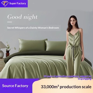 Ensemble <span class=keywords><strong>de</strong></span> literie en satin 4 pièces, 100 pièces, <span class=keywords><strong>coton</strong></span> pur, modèle 560, couleur unie, personnalisable, luxe léger, linge <span class=keywords><strong>de</strong></span> <span class=keywords><strong>lit</strong></span> haut <span class=keywords><strong>de</strong></span> gamme pour toutes les saisons - Product Image 5