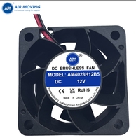 Ventilateur de refroidissement industriel AM4028H12B5 40x40x28mm pour ordinateur, régulation de vitesse indépendante, électrique DC, support plastique, personnalisation possible
