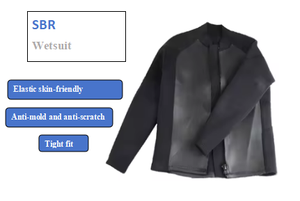 بدلة غطس مخصصة للرجال/النساء 1 من قماش Neoprene CR قميص ركوب الأمواج بأكمام طويلة جاكيت رياضي سباحة مريح ودافئ - Product Image 3