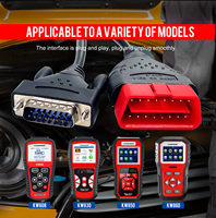 Cable de Escáner OBD Universal KONNWEI, Herramientas de Diagnóstico para Automóviles, Cable de 16 Pines para KW850 Kw808