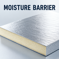 Feuille d'aluminium rectangulaire double face |   Performances résistantes au feu pour les systèmes de conduits de ventilation des hôpitaux et des écoles