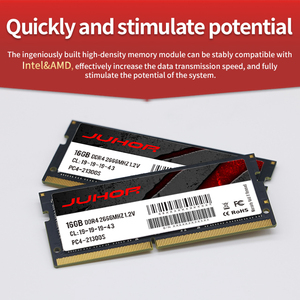 JUHOR <span class=keywords><strong>DDR4</strong></span> 4GB/8GB/16GB/32GB <span class=keywords><strong>2666MHz</strong></span> 1,2 V ECC Memoria de computadora portátil de escritorio PC de Oficina 4K Estaciones de trabajo multimedia <span class=keywords><strong>RAM</strong></span> SODIMM Stock - Product Image 2