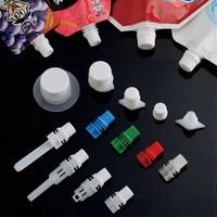 Bouchon à vis en plastique de 9.6mm avec bec pour sceller la pochette pour sauce tomate vinaigrette autres aliments liquides couvercles et fermetures de bouteilles