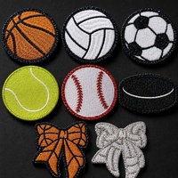 En stock : Patch en feutre brodé 3D à paillettes, 7 cm, thermocollant, appliques à coudre pour les créateurs de vêtements et les jeans