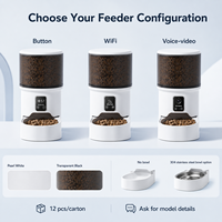 Distributeur automatique intelligent de nourriture pour animaux de compagnie avec application Wi-Fi, distributeur de nourriture pour chats 7L 4L, plastique durable et écologique, alimentation programmée, vente en gros OEM