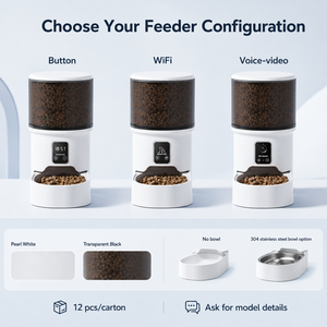 Distributore Automatico di Cibo per Animali Domestici Smart con WiFi e App, Dispenser per <span class=keywords><strong>Gatti</strong></span> da 7L/4L, in Plastica Durevole ed Ecologica, Alimentazione Temporizzata, Vendita all'Ingrosso OEM - Product Image 6