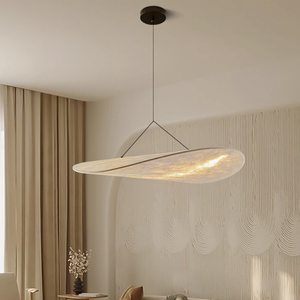 2024 bahe trang trí nội thất nhà bếp treo đèn vải đèn Chùm 1 sắt <span class=keywords><strong>CE</strong></span> Chrome lớn Bắc Âu hiện đại dẫn trong nhà thiết kế tối giản lụa - Product Image 2