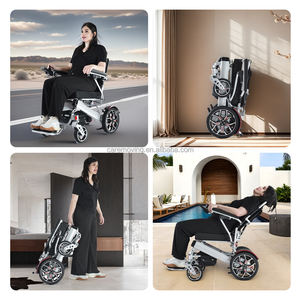 2025 nuova sedia a rotelle elettrica pieghevole compatta 350W 6AH * 2 24V batteria al litio per la cura della sedia a rotelle - Product Image 6