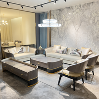 Meuble TV de luxe italien design, avec plateau en marbre incurvé, laqué brillant, pour villa, console multimédia, meuble de rangement