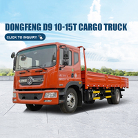 Camionnette utilitaire diesel Dongfeng 10-15t, mini camion à benne basculante D9, 6 roues, Euro 3, transmission 4x2, conduite à gauche, nouveau segment de camions légers, 150-250 ch