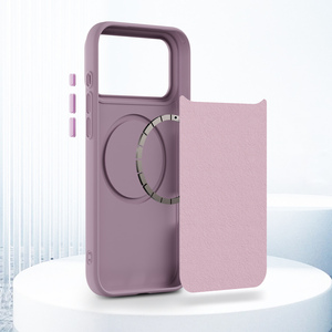 Funda Magnética para Teléfono con Textura de Lichi en TPU Suave y <span class=keywords><strong>Fibra</strong></span> Superfina en el Interior, para iPhone 17 16 Pro Max 17 Air, Antigolpes - Product Image 4