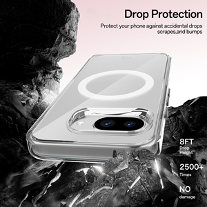 Soonleader UV mượt điện thoại di động Bìa trường hợp TPU PC pha lê rõ ràng lai điện thoại trường hợp sản phẩm cho Google Pixel 9A - Product Image 3