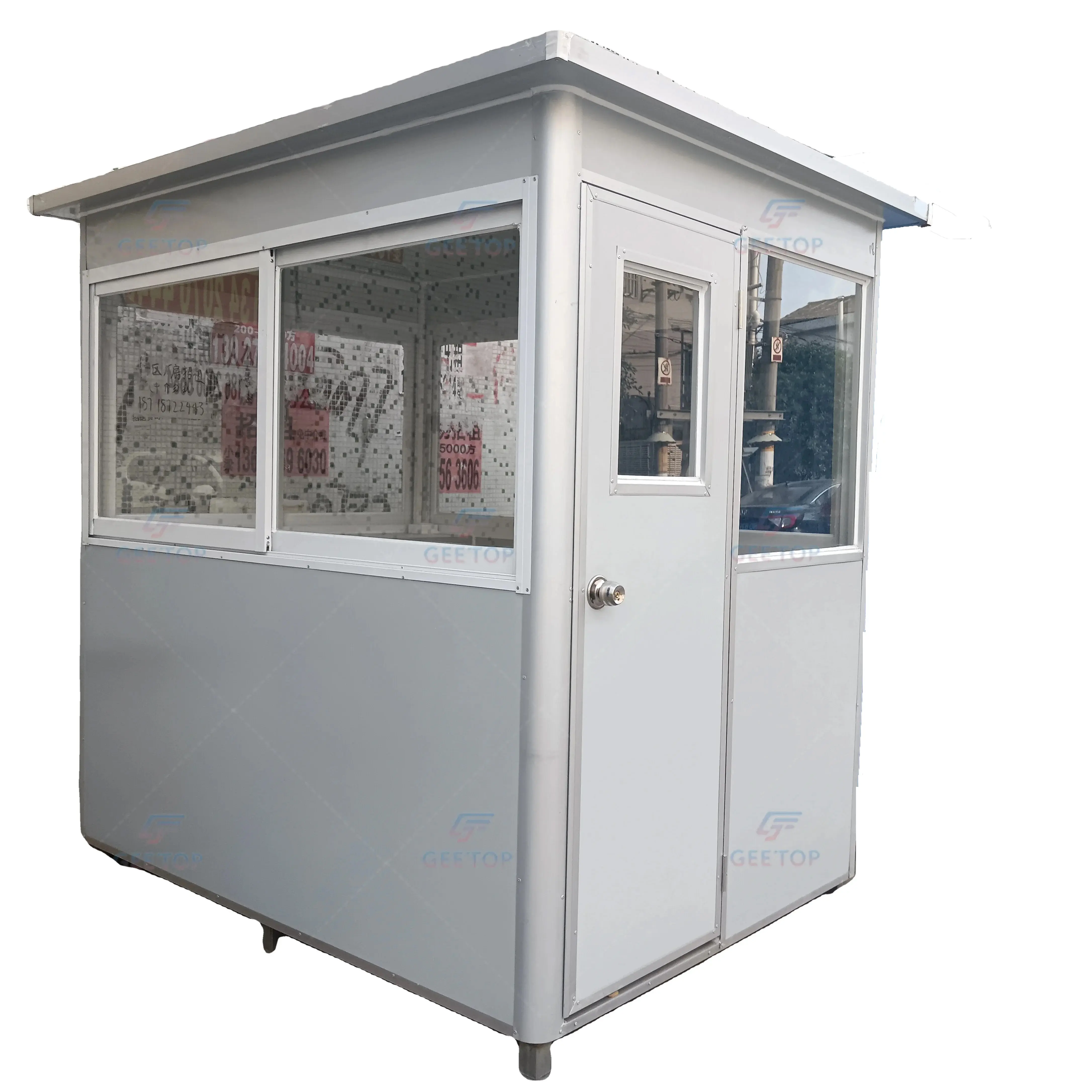 Mobile Security Guard House Design Security Guard Stand kugelsichere tragbare Security Guard Kabine