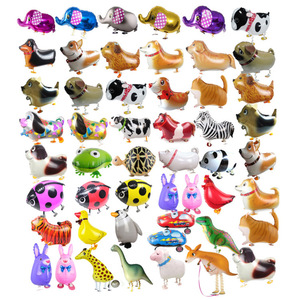 Trẻ em tùy chỉnh đồ chơi sinh nhật bên phim hoạt hình Kangroo Mylar Inflatable vật nuôi động vật đi bộ Helium bóng - Product Image 2