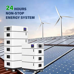 ชุดแบตเตอรี่ลิเธียมแบบโมดูลาร์ขนาด 25 กิโลวัตต์ชั่วโมง ขยายได้ 48V 52V 500AH พร้อมระบบ MPPT BMS สำหรับเก็บพลังงานในบ้าน รุ่น NEHC0010 25k - Product Image 1