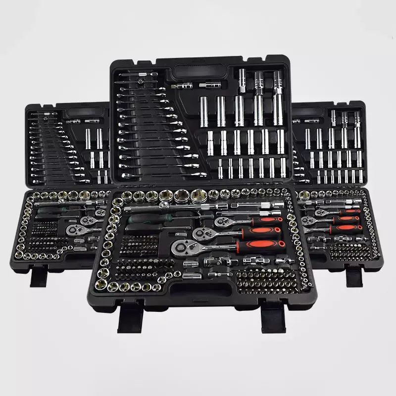 Chiave a bussola professionale 1/2 1/4 "3/8" Rachet 216pcs Kit di strumenti di riparazione automatica cassetta degli attrezzi manuale chiave Set chiave a bussola per Auto