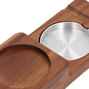 Luxury Men Gift Portable Custom <b>Car</b> Smoking Cigarette Storage Tray Wooden Cigar Ashtray with Wine Bottle Holder - Product Image 5