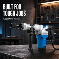 Marteau de démolition électrique professionnel, brise-béton rotatif, outil électrique avec poignée auxiliaire pour chantier de construction