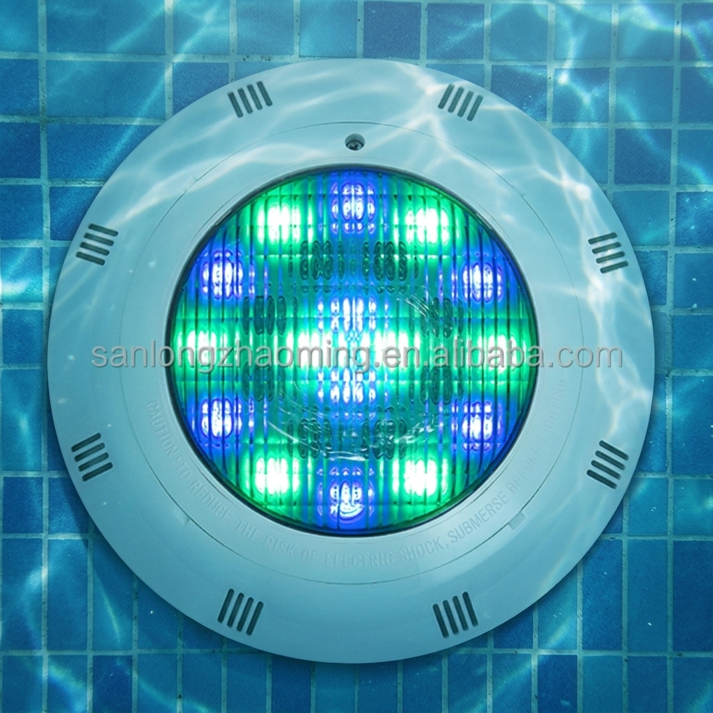 SL IP68 Waterproof HID Pool Lights Remote Control 12V ABS Plastic Construction 3500K Warm White 50000 Hours Lifespan PAR56