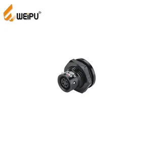 Weipu group IP67 waterproof aluminum female electrical circular connector header receptacle for signal