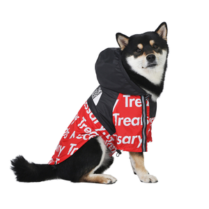 Nuevo <span class=keywords><strong>Chubasquero</strong></span> para perros grandes, chaqueta rígida a prueba de viento y lluvia para mascotas con patrón sólido, diseño de cara de perro del Norte - Product Image 4