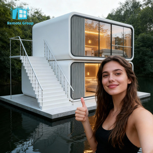 Lussuosa <span class=keywords><strong>Casa</strong></span> Mobile a 2 Piani Stile Apple, Arredata, in Legno, Modulare, con Pannelli Sandwich per Ville - Product Image 2