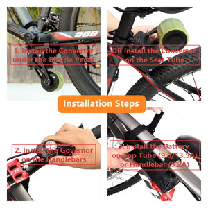 E-Bike-Umrüstsatz mit 30-45 km/h Geschwindigkeit, 20-70 km Reichweite, 5,2-13,5 Ah Akku, 350-450W Mittelmotor für Fahrräder - Product Image 5