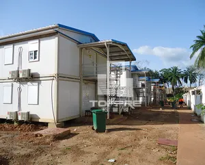 Prefabrik modüler ev 2 kat yüzen dönüştürülmüş konteyner evlerin seti asya yüzen otel lüks mobil su villa