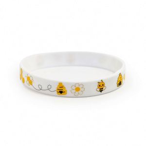 Pulsera de Silicona con Diseño de Abeja y Panal de Miel, Recuerdo del Día de la Abeja, Regalo para Niños, Pulsera de Goma, Precio de Fábrica, en Stock - Product Image 6