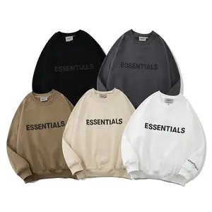 Hot Selling Letter Essentials Rundhals-Baumwoll-Sweatshirts Mode Lose Herren Hoodies & Sweatshirts