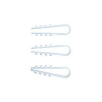 Serre-câbles en nylon à barbelures en forme de U et de T, clips en plastique pour câbles, boucles de fixation épaissies pour câbles de chauffage au sol, en stock