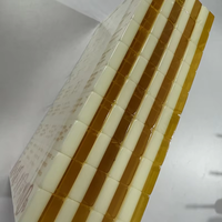 Tuiles de Mahjong Américaines Personnalisables Thème Burger Moderne en Acrylique Jaune Qualité Professionnelle 4 Joueurs Écologiques Durables