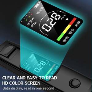 Analyseur d'alcool intelligent A20 avec charge de type C, faible consommation, écran LCD, test de gueule de bois, design portable pour les voyages d'affaires - Product Image 5