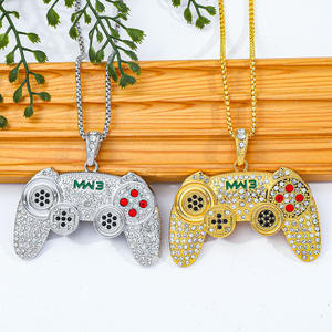 Collana dell'Amicizia per Migliori Amici con Controller di Gioco in Cristallo Colorato, Stile Punk Hip Hop, per Figlio e Nipote - Product Image 3
