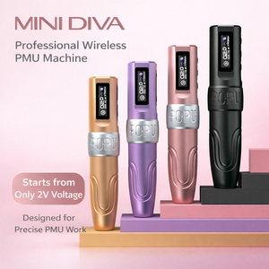 เครื่องสักแบบถาวร popu <span class=keywords><strong>MINI</strong></span> <span class=keywords><strong>Diva</strong></span> 2V เครื่องสักแบบไร้สายแรงกระแทกลายพราง SMP PMU เครื่องแต่งหน้าถาวร - Product Image 1