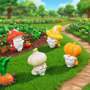 Figuras Decorativas de Gnomos y Hadas en Miniatura para Jardín, Estatuas de Resina de Enanos para Bonsái, Terrario y Decoración del Hogar, Precio de Fábrica - Product Image 2