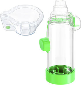 Entretoise de chambre d'aérosol avec le <span class=keywords><strong>masque</strong></span> infantile dans la couleur verte - Product Image 2