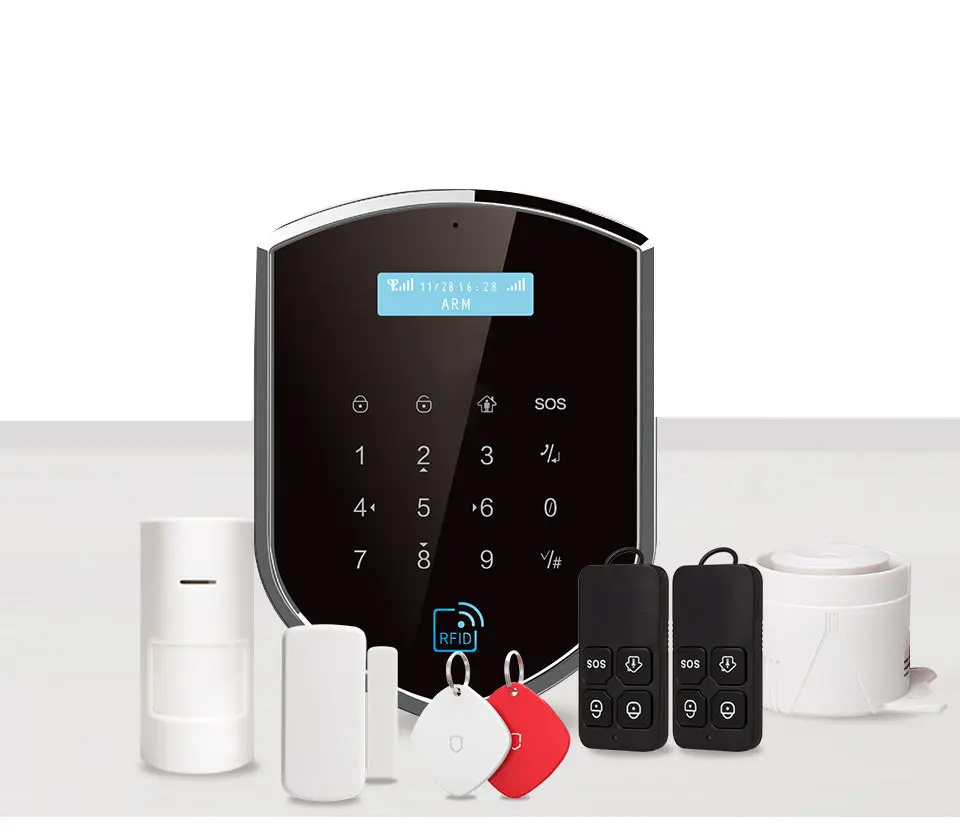 Tuya 4G GSM WIFI kablosuz akıllı ev güvenlik hırsız iş Alarm sistemi