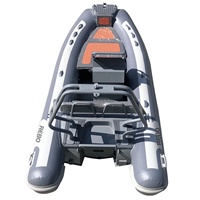 Bateau pneumatique semi-rigide Sport 13 pieds Rib390, coque en aluminium, Hypalon/PVC, bateau pneumatique en aluminium, bateau ponton à vendre