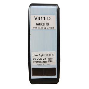 Cartucho de Tinta Negra V411-D Original y Compatible de 750 ml, Cartucho de Solvente V706-D para Impresora de Codificación Industrial VJ, Disponible en Stock - Product Image 3