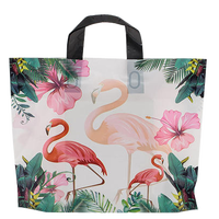 Pochette en plastique rouge rose personnalisée avec logo imprimé, résistante à l'humidité, pour vêtements, cosmétiques, supermarché
