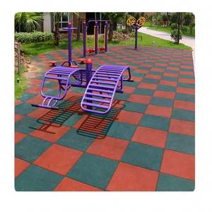 Cojín de zona de potencia de absorción de impacto, suelo de goma para colchonetas de gimnasio - Product Image 5