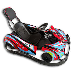 Karting électrique professionnel à pneus gonflables commerciaux, haute vitesse, course, 60 km/h, utilisation pour adultes, karting, voiture d'extérieur, batterie 24V - Product Image 5