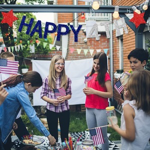 LINDOJUNI - Pancarta y Guirnalda Patriótica para el Día de la Independencia, Decoraciones para Fiestas del 4 de Julio, Decoraciones para Fiestas - Product Image 3