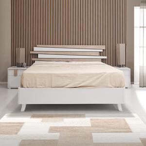 Cama doble con contenedor MOD. TWIN CLOUD ASH Y ROBLE TRENZADO - Product Image 1
